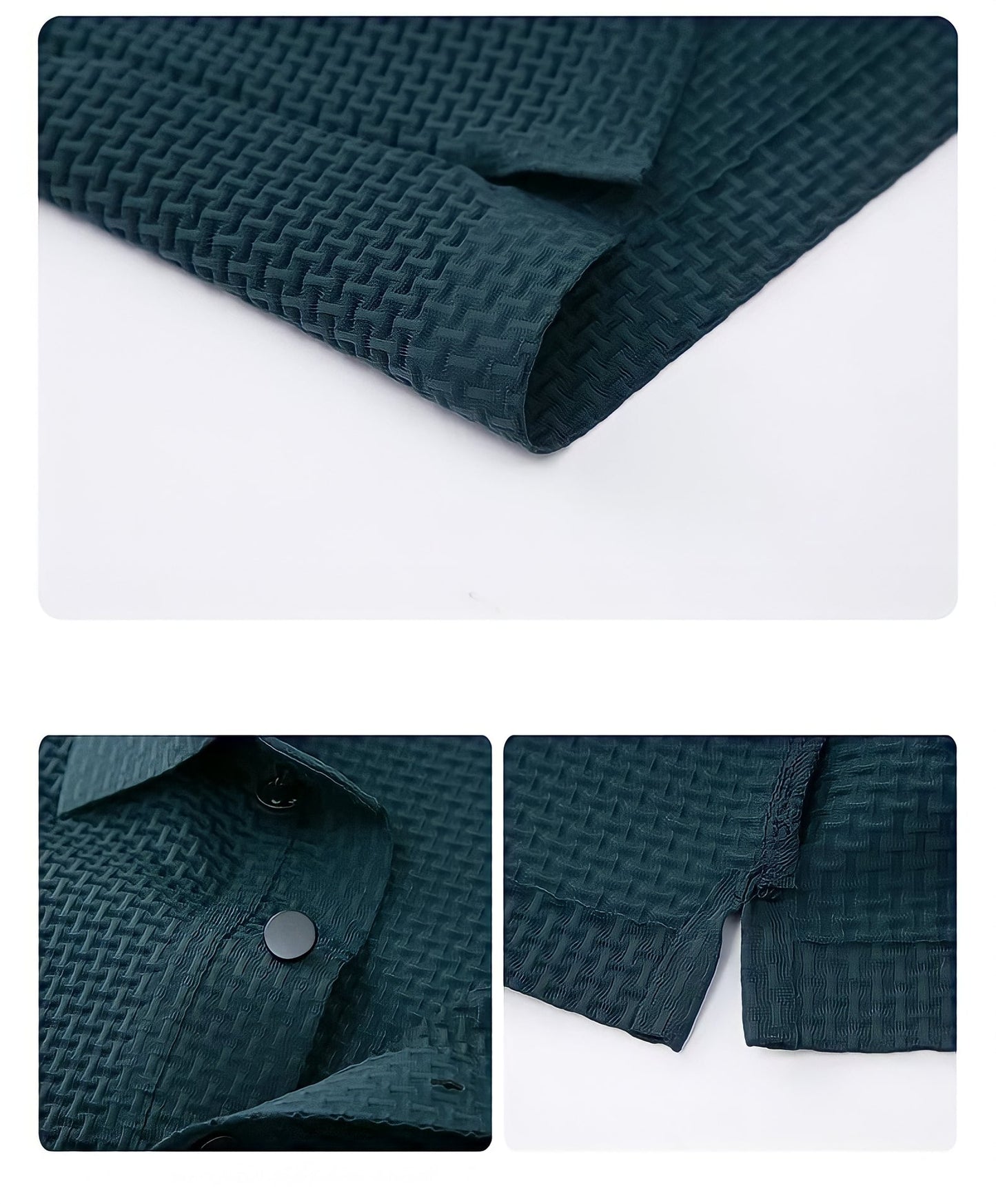 Hochwertiges Texturiertes Slim Fit Polo-Shirt