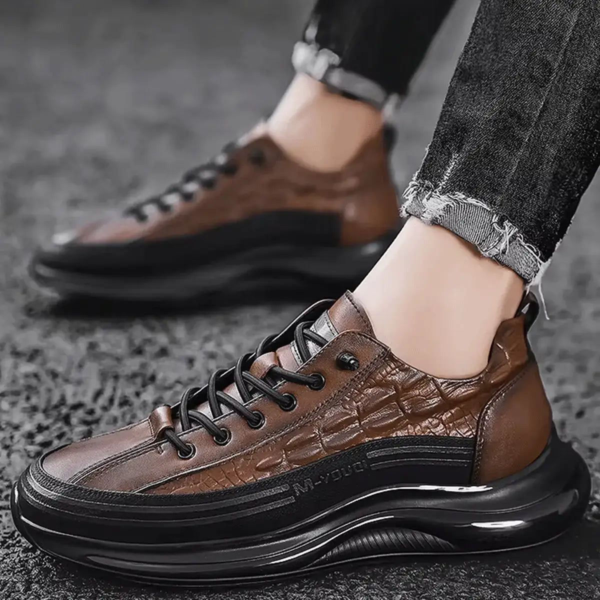 Drako® Herren Croc Skin Trainer