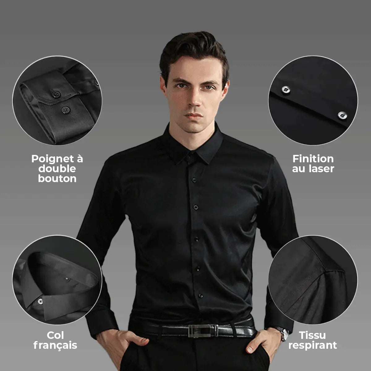 Herren Slim Fit UltraTech™ Hemd (Kaufe eins, bekomme eins gratis!)